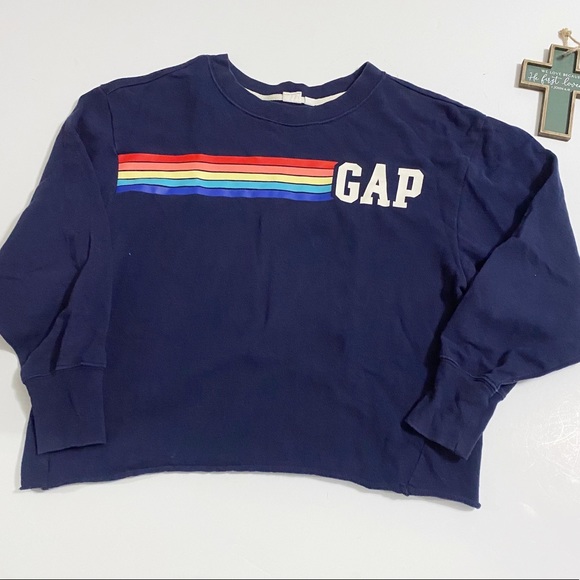 gap rainbow sweatshirt